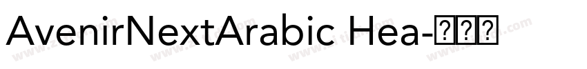AvenirNextArabic Hea字体转换